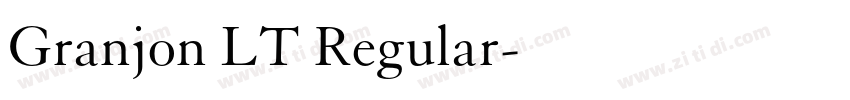 Granjon LT Regular字体转换